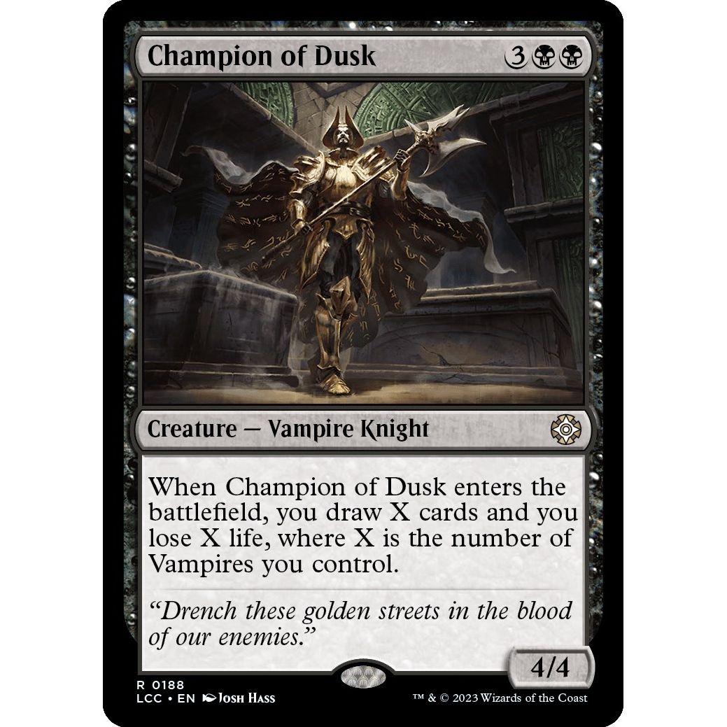 Image for Champion of Dusk (188) (LCC) - Magic: The Gathering