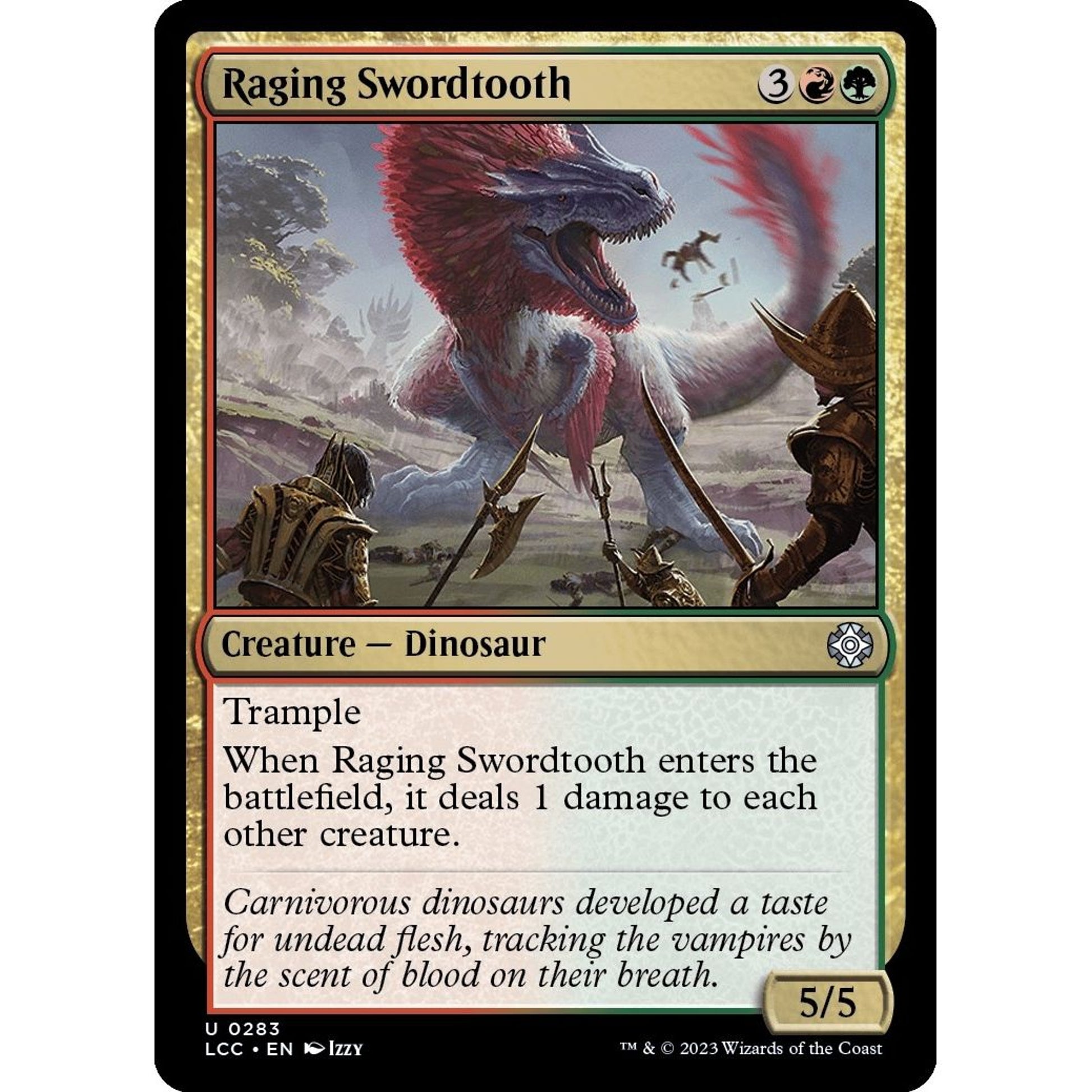 Image for Raging Swordtooth (283) (LCC) - Magic: The Gathering