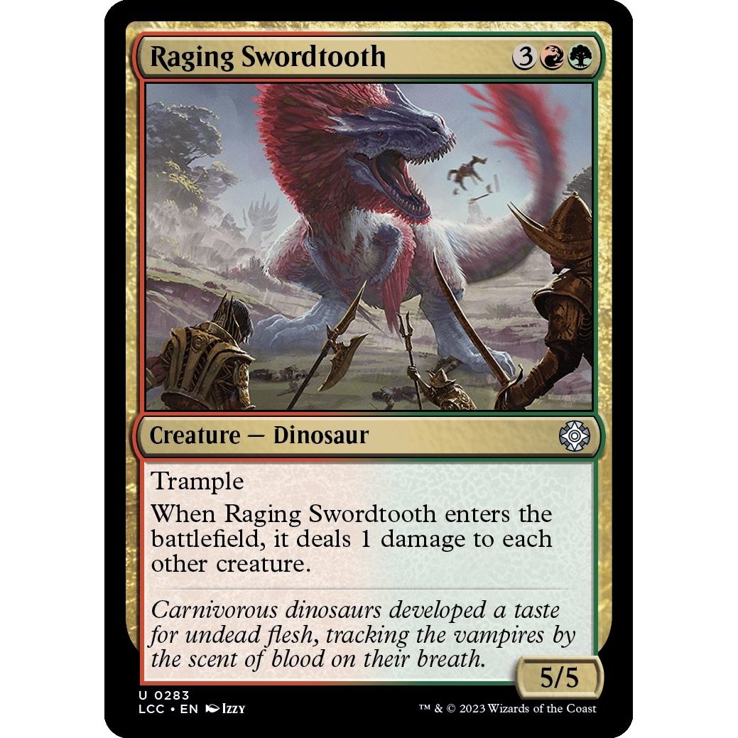 Image for Raging Swordtooth (283) (LCC) - Magic: The Gathering
