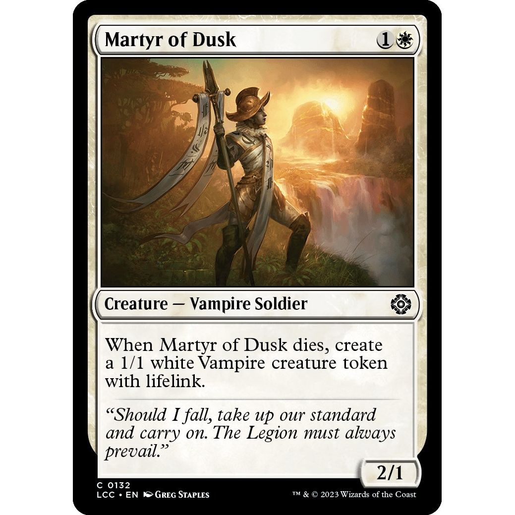 Image for Martyr of Dusk (132) (LCC) - Magic: The Gathering