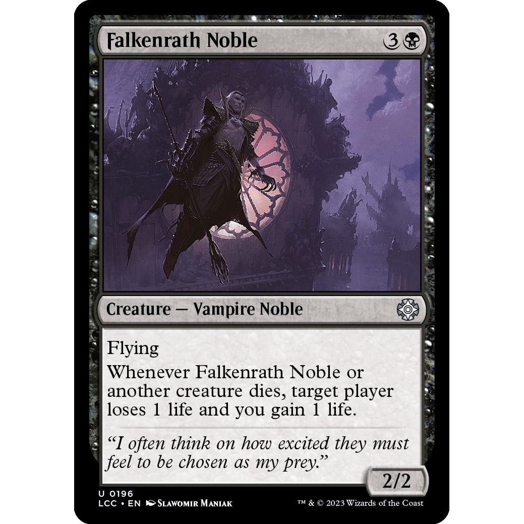 Image for Falkenrath Noble (196) (LCC) - Magic: The Gathering