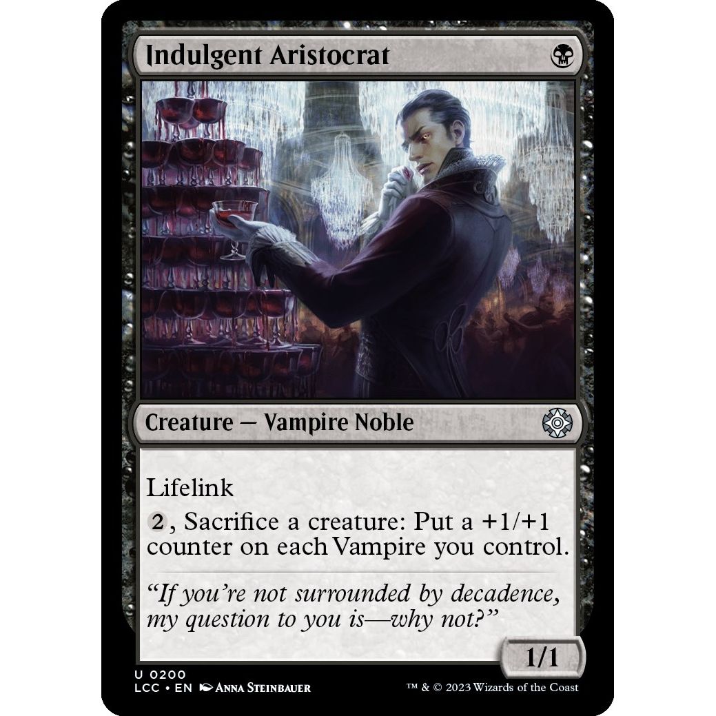 Image for Indulgent Aristocrat (200) (LCC) - Magic: The Gathering
