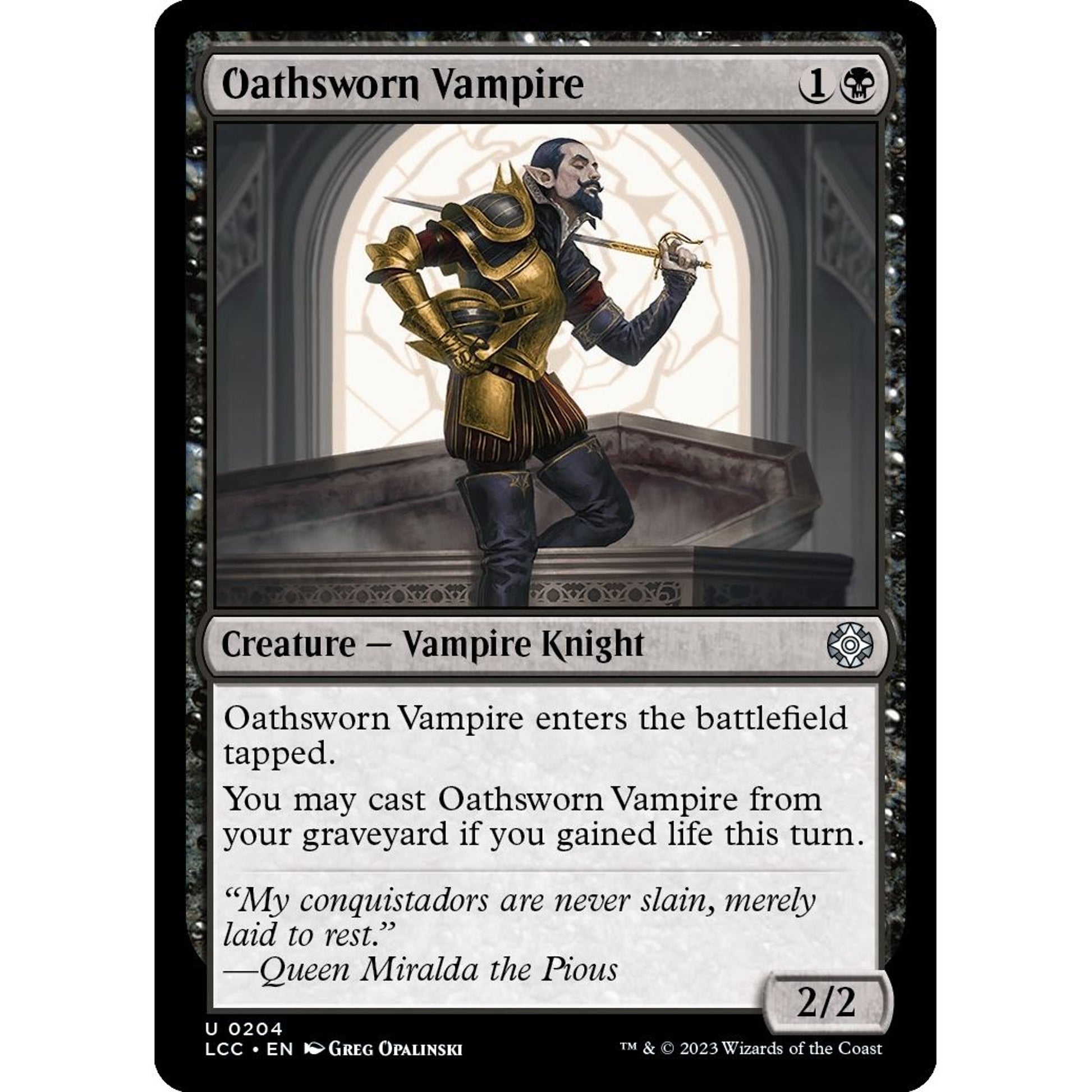 Image for Oathsworn Vampire (204) (LCC) - Magic: The Gathering