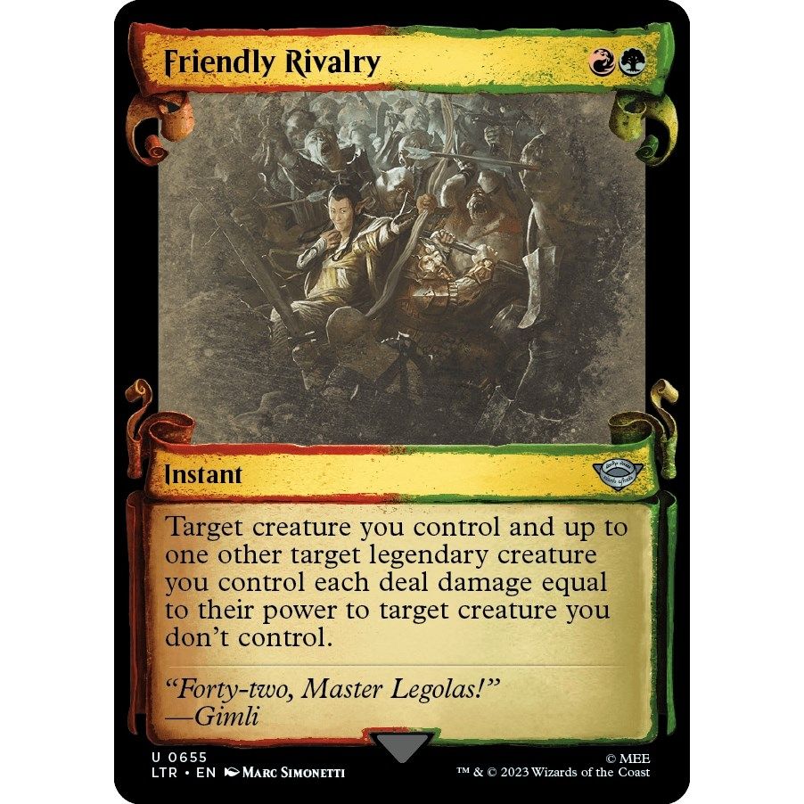 Image for Friendly Rivalry (Showcase Scrolls) (655) (LTR) - Magic: The Gathering