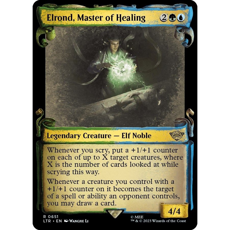 Image for Elrond, Master of Healing (Showcase Scrolls) (651) (LTR) - Magic: The Gathering