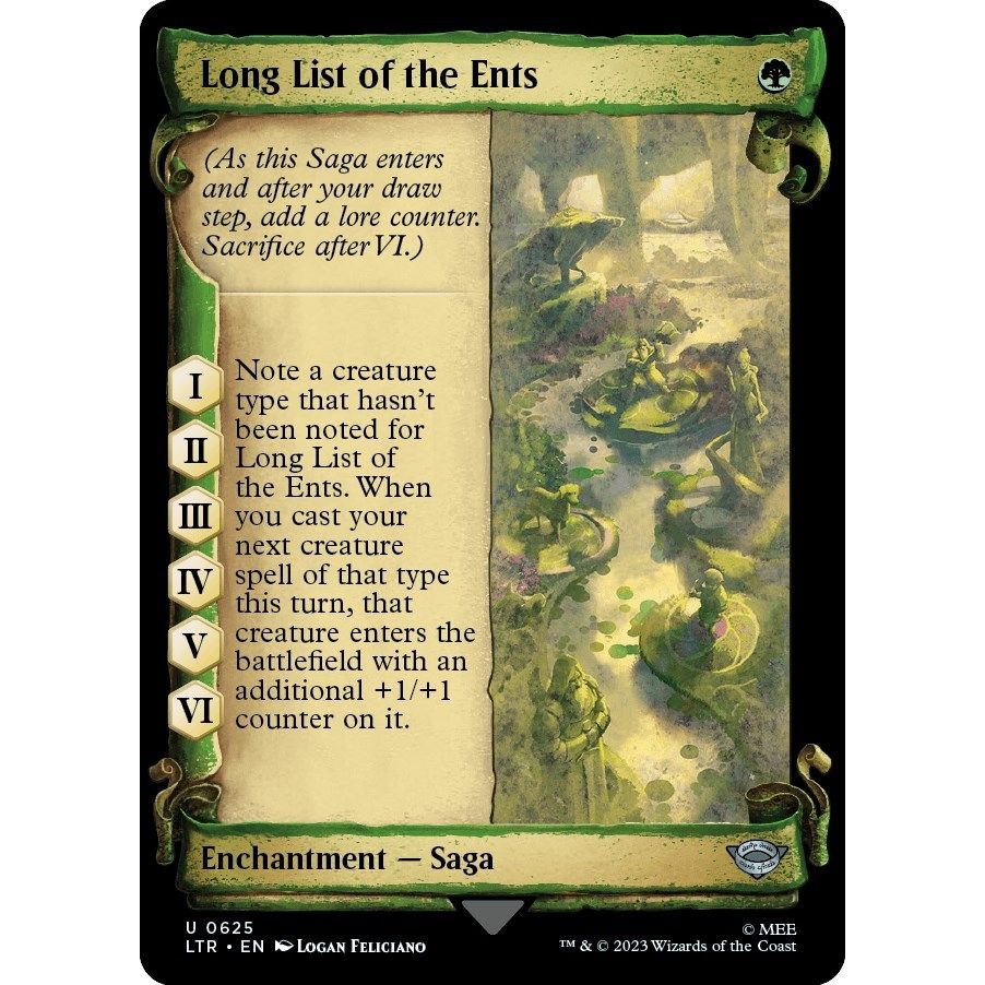 Image for Long List of the Ents (Showcase Scrolls) (625) (LTR) - Magic: The Gathering