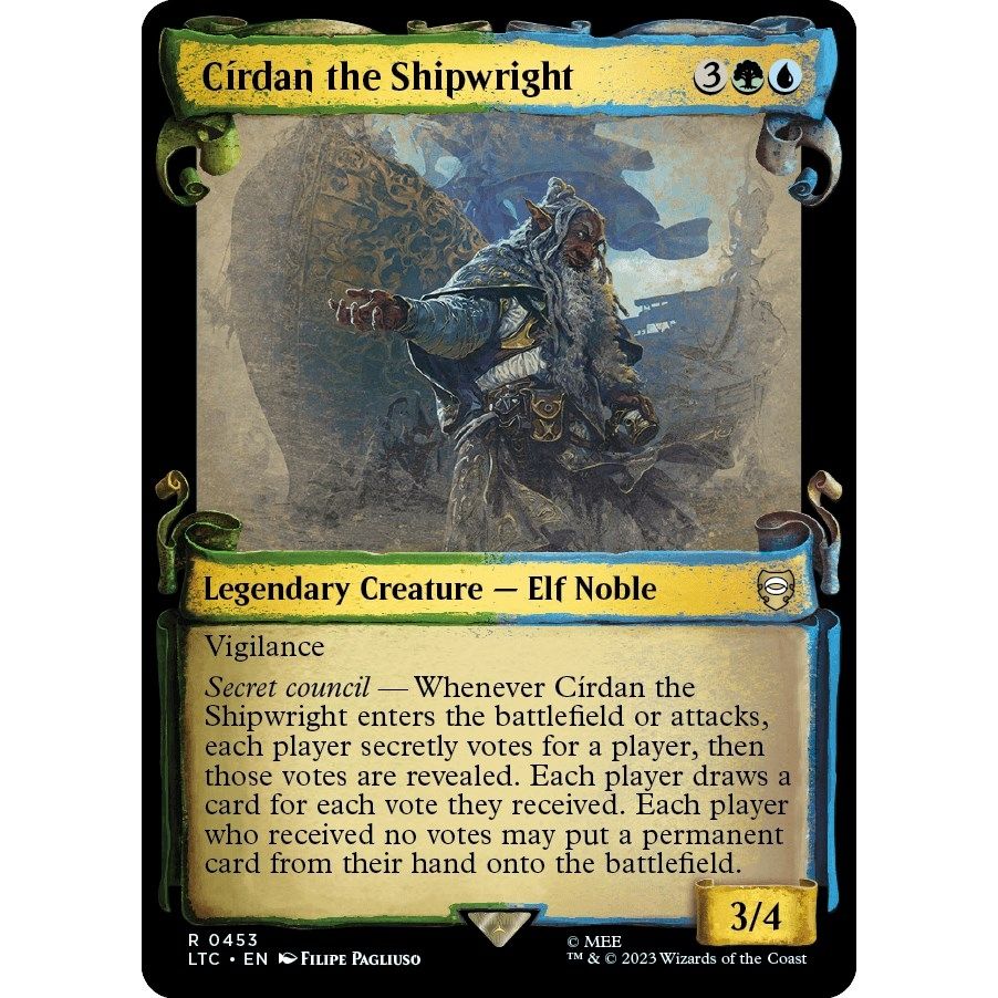 Image for Cirdan the Shipwright (Showcase Scrolls) (453) (LTC) - Magic: The Gathering