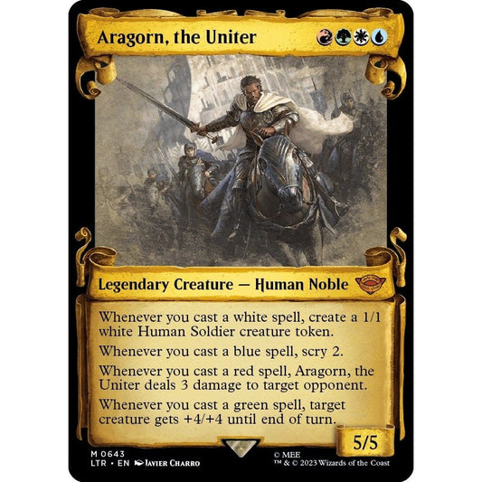 Image for Aragorn, the Uniter (Showcase Scrolls) (643) (LTR) - Magic: The Gathering