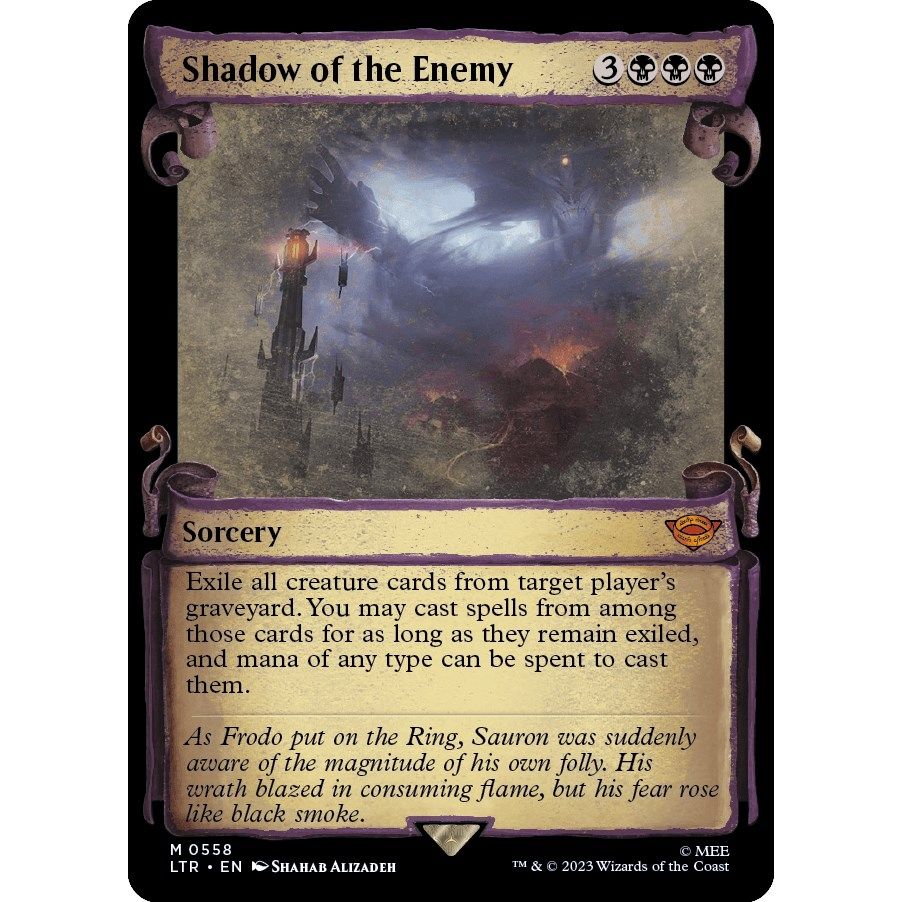 Image for Shadow of the Enemy (Showcase Scrolls) (558) (LTR) - Magic: The Gathering