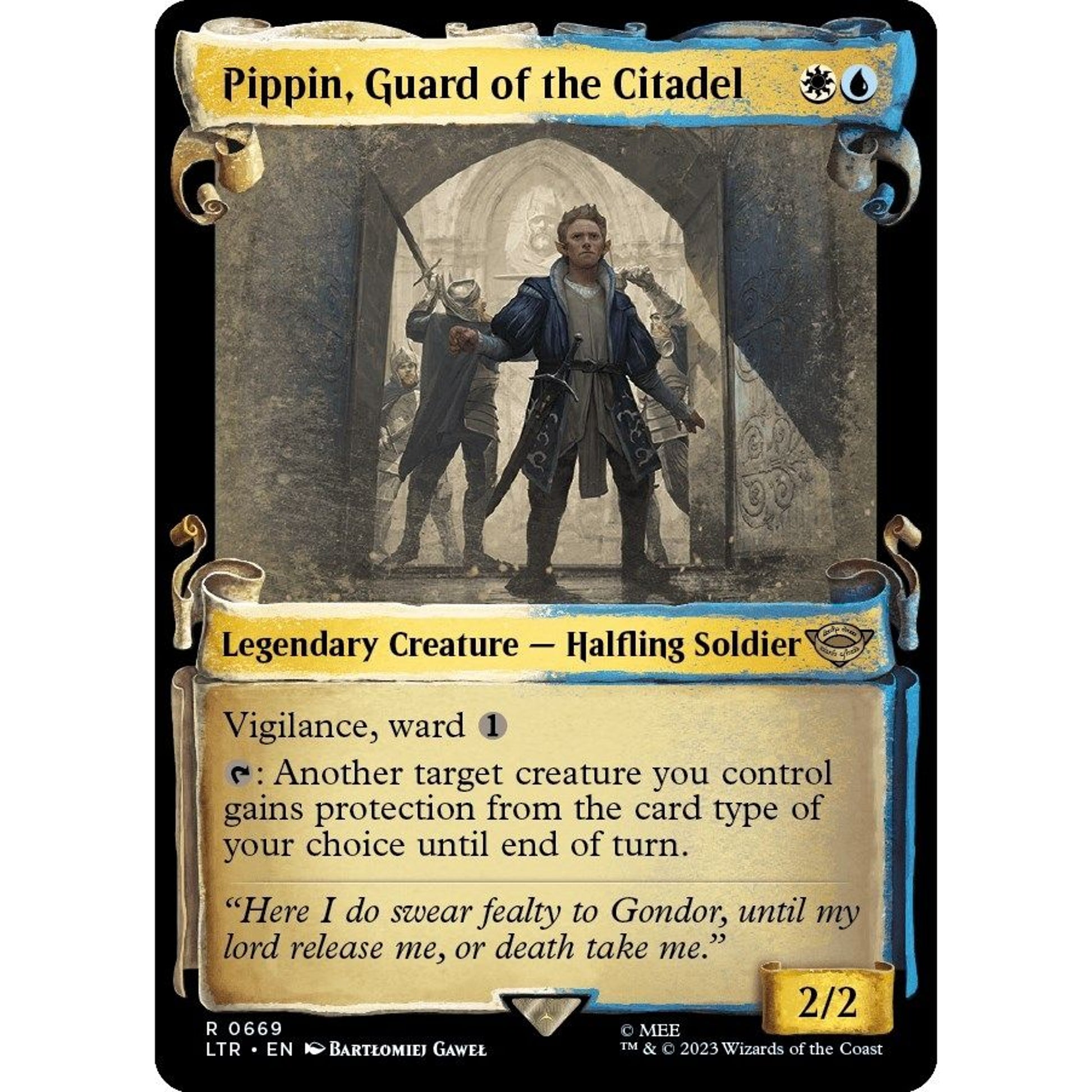 Image for Pippin, Guard of the Citadel (Showcase Scrolls) (669) (LTR) - Magic: The Gathering
