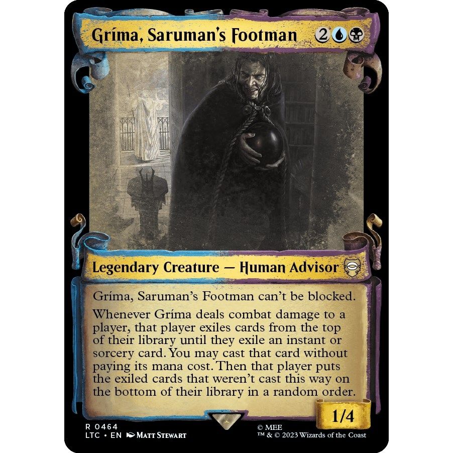 Image for Grima, Saruman's Footman (Showcase Scrolls) (464) (LTC) - Magic: The Gathering