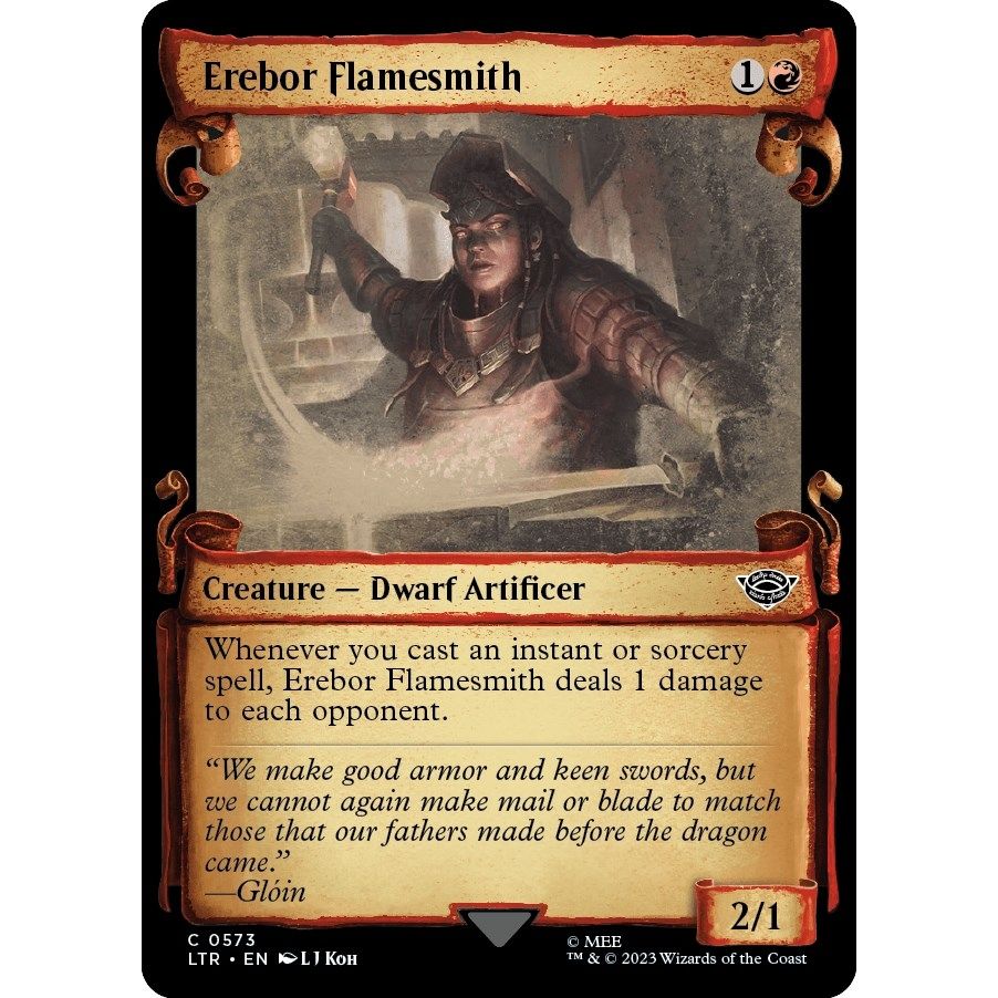 Image for Erebor Flamesmith (Showcase Scrolls) (573) (LTR) - Magic: The Gathering