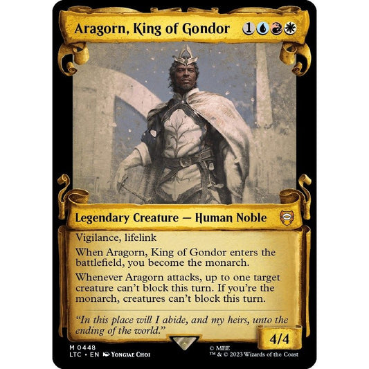 Image for Aragorn, King of Gondor (Showcase Scrolls) (448) (LTC) - Magic: The Gathering