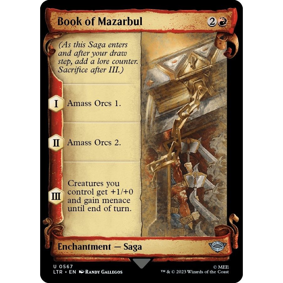 Image for Book of Mazarbul (Showcase Scrolls) (567) (LTR) - Magic: The Gathering