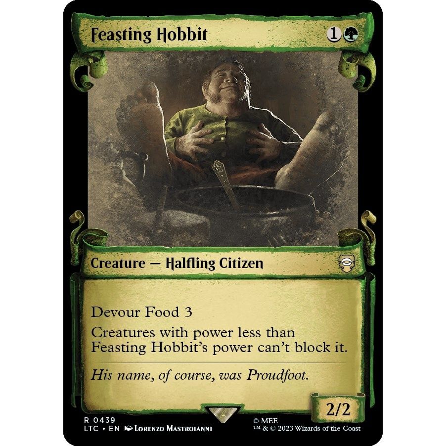 Image for Feasting Hobbit (Showcase Scrolls) (439) (LTC) - Magic: The Gathering
