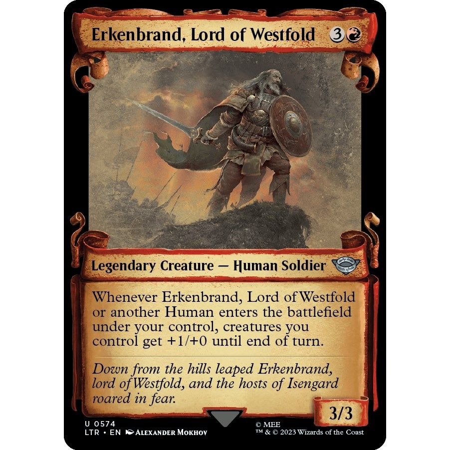 Image for Erkenbrand, Lord of Westfold (Showcase Scrolls) (574) (LTR) - Magic: The Gathering