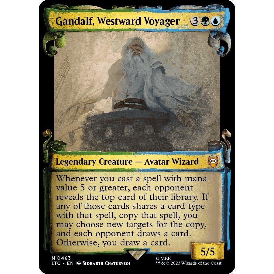 Image for Gandalf, Westward Voyager (Showcase Scrolls) (463) (LTC) - Magic: The Gathering