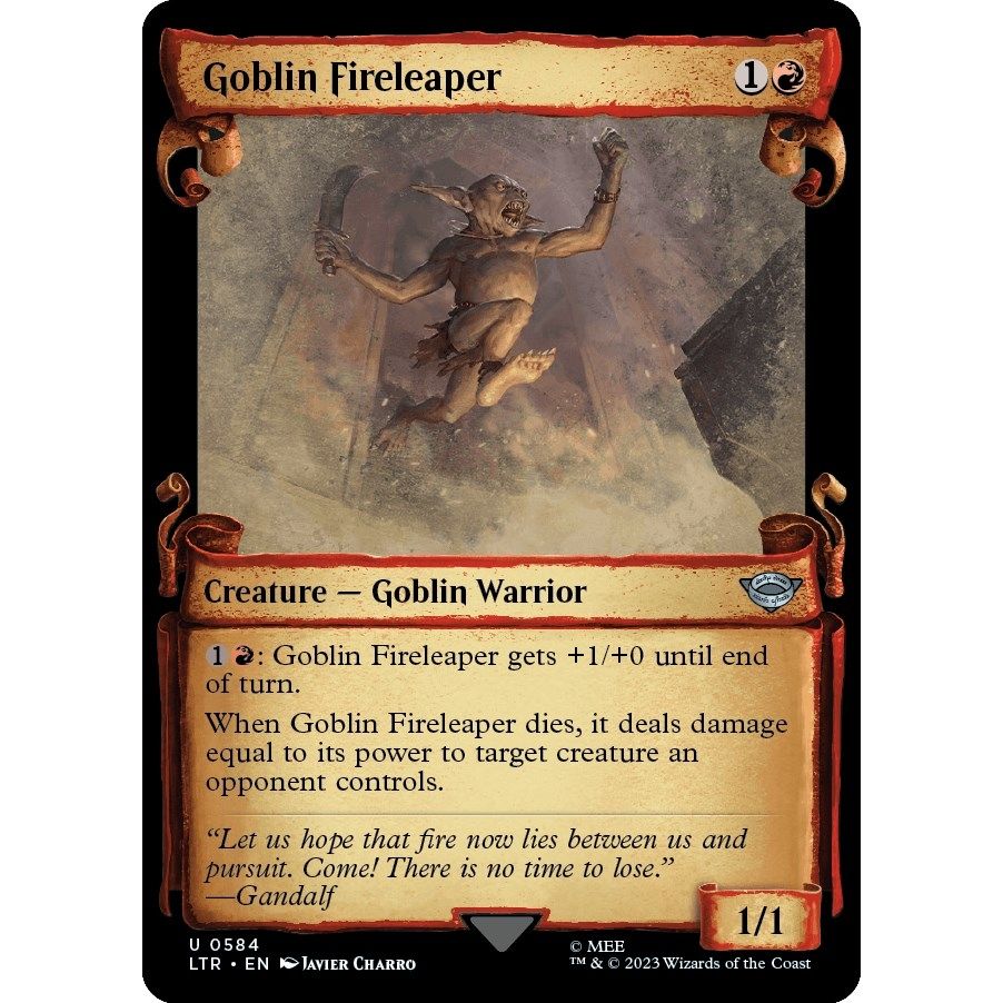 Image for Goblin Fireleaper (Showcase Scrolls) (584) (LTR) - Magic: The Gathering