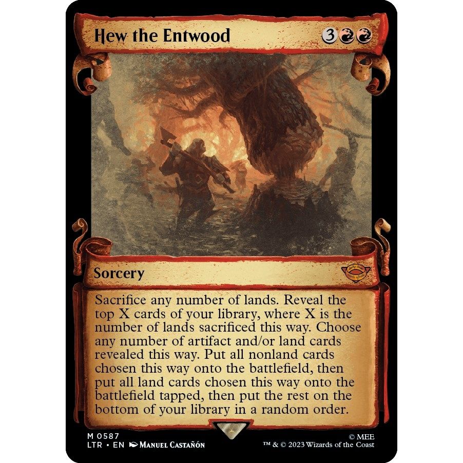 Image for Hew the Entwood (Showcase Scrolls) (587) (LTR) - Magic: The Gathering