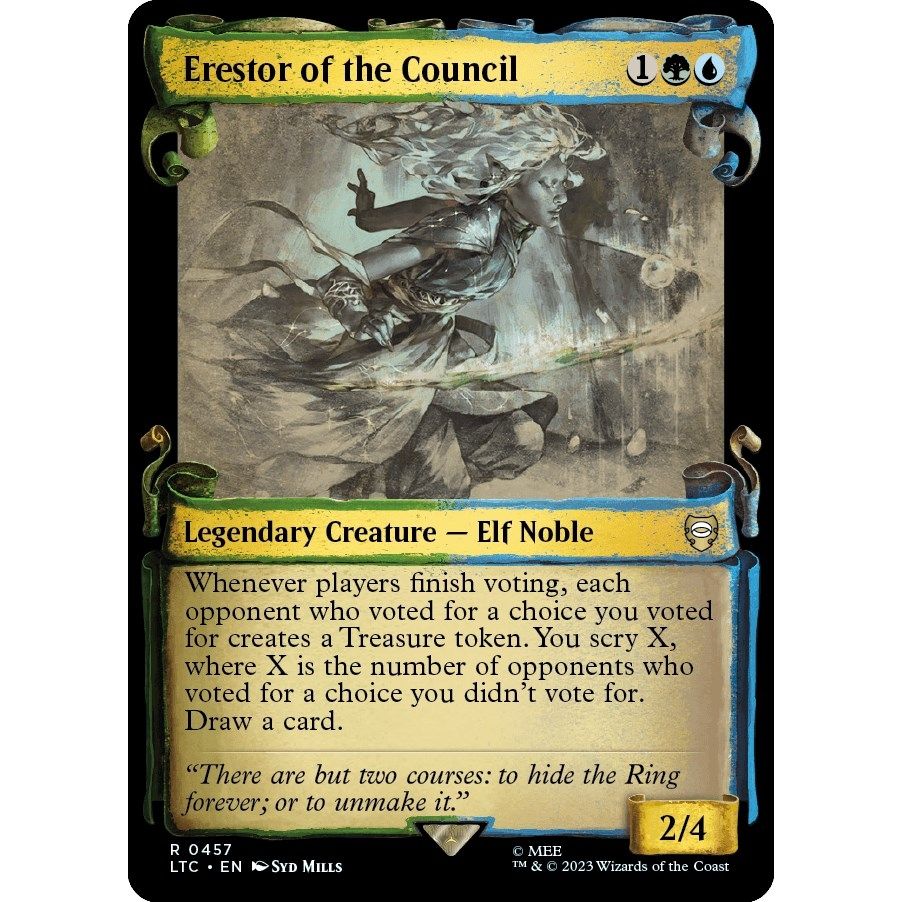 Image for Erestor of the Council (Showcase Scrolls) (457) (LTC) - Magic: The Gathering