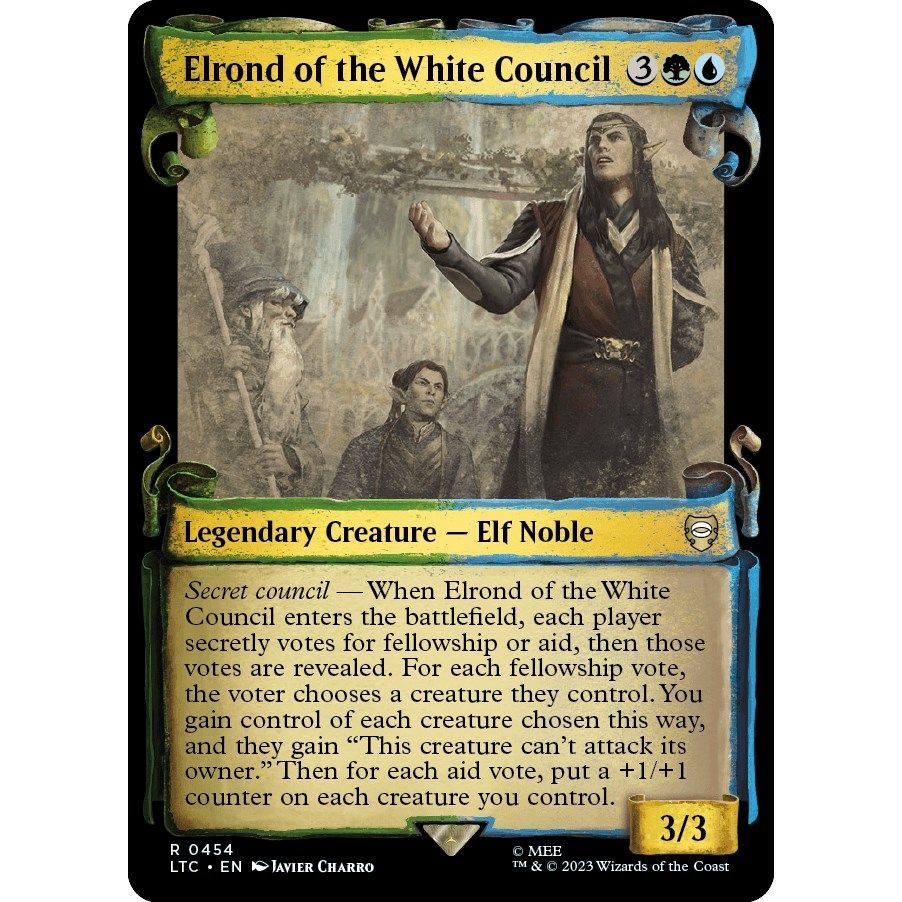 Image for Elrond of the White Council (Showcase Scrolls) (454) (LTC) - Magic: The Gathering