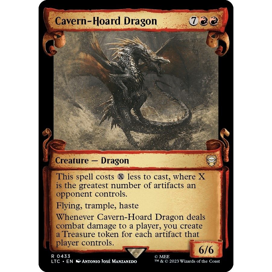 Image for Cavern-Hoard Dragon (Showcase Scrolls) (433) (LTC) - Magic: The Gathering