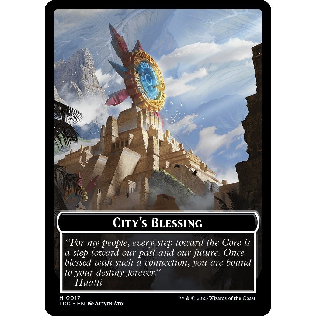 Image for City's Blessing // Vampire (0004) Double-Sided Token (17 // 4) (LCC) - Magic: The Gathering