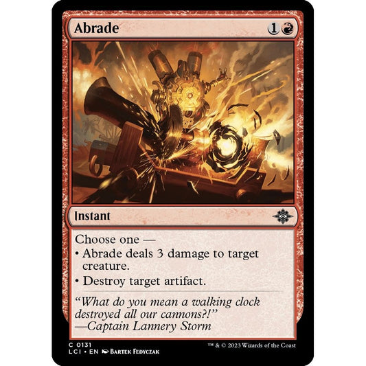 Image for Abrade (131) (LCI) - Magic: The Gathering