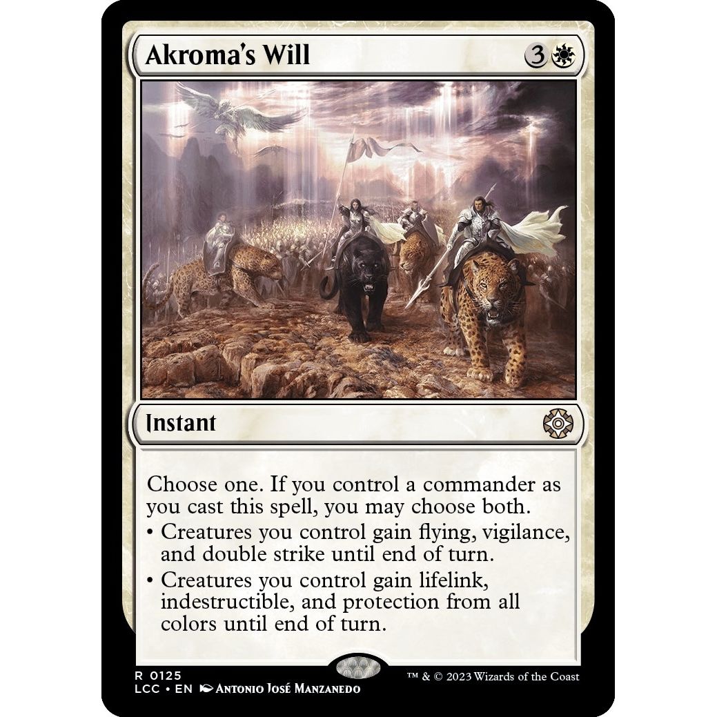 Image for Akroma's Will (125) (LCC) - Magic: The Gathering