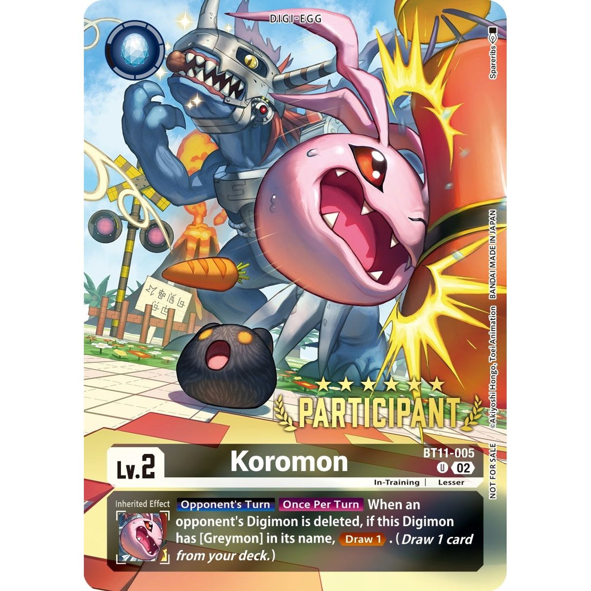 Image for Koromon (Digimon 3-On-3 Participation) (BT11-005 U) (BT11) - Digimon Card Game