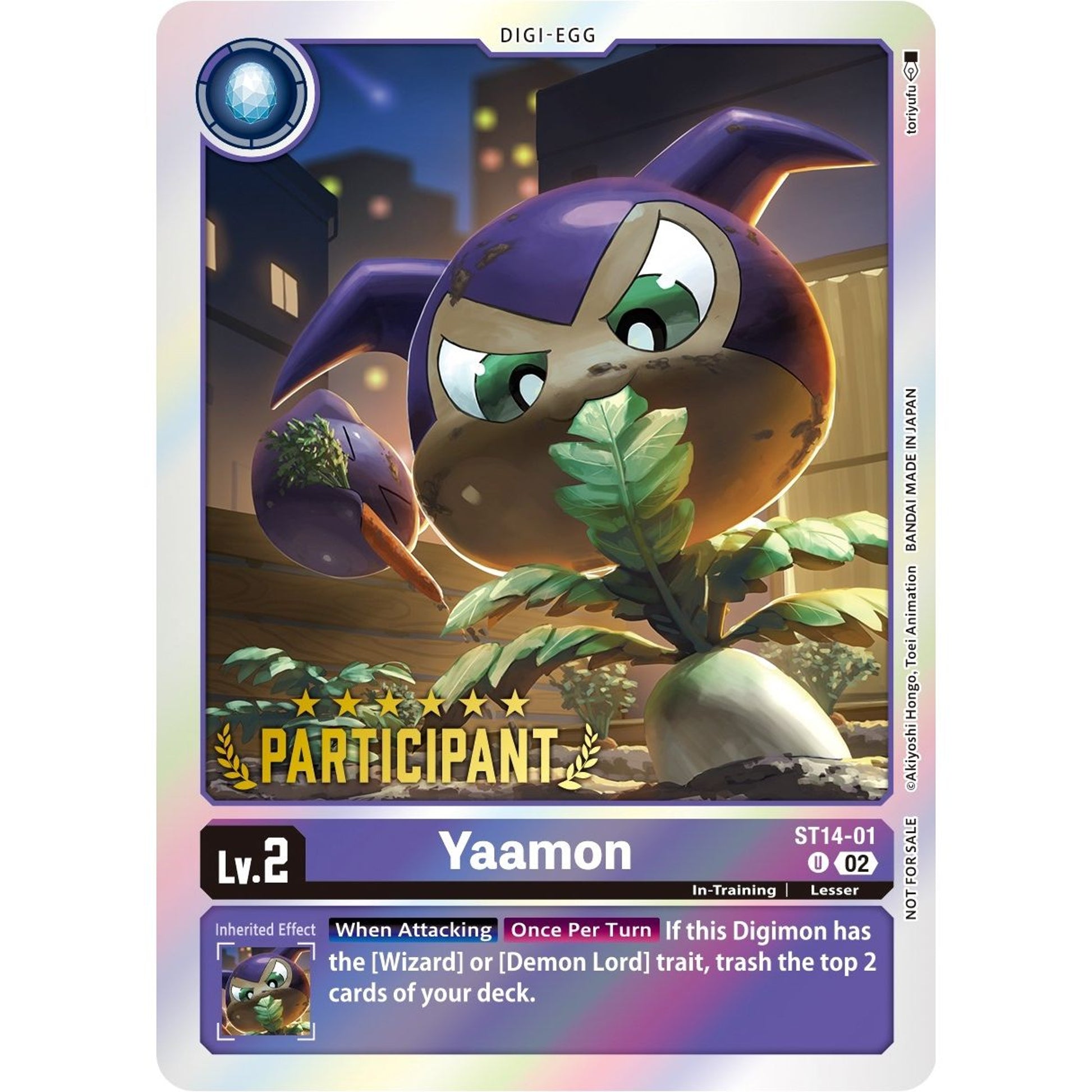 Image for Yaamon (Digimon 3-On-3 Participation) (ST14-01 U) (ST-14) - Digimon Card Game