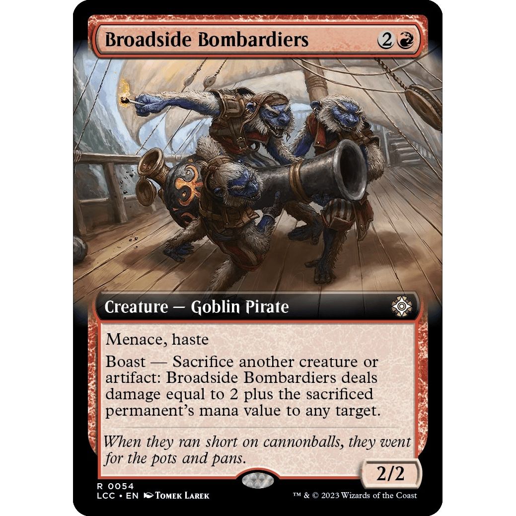 Image for Broadside Bombardiers (Extended Art) (54) (LCC) - Magic: The Gathering