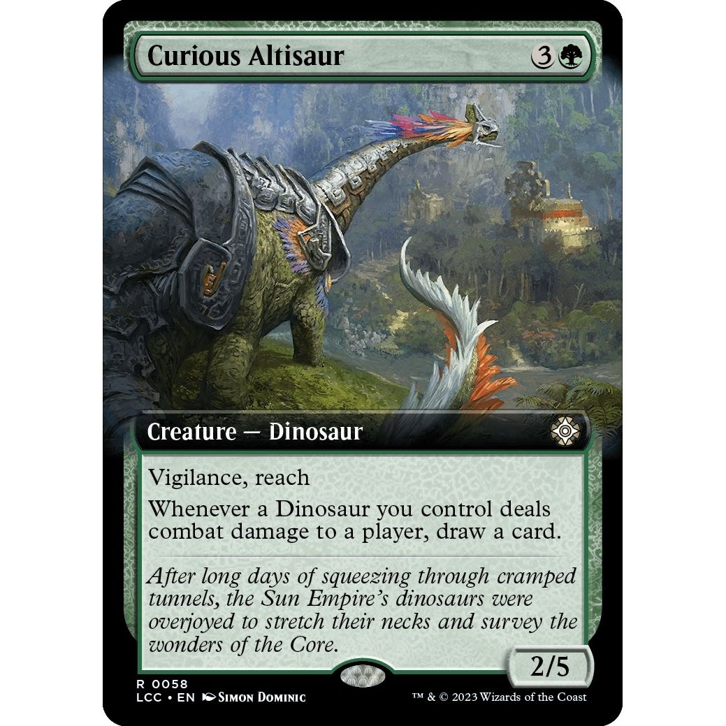 Image for Curious Altisaur (Extended Art) (58) (LCC) - Magic: The Gathering