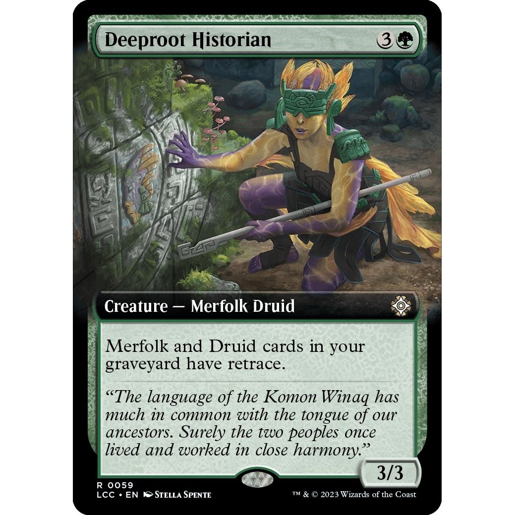 Image for Deeproot Historian (Extended Art) (59) (LCC) - Magic: The Gathering