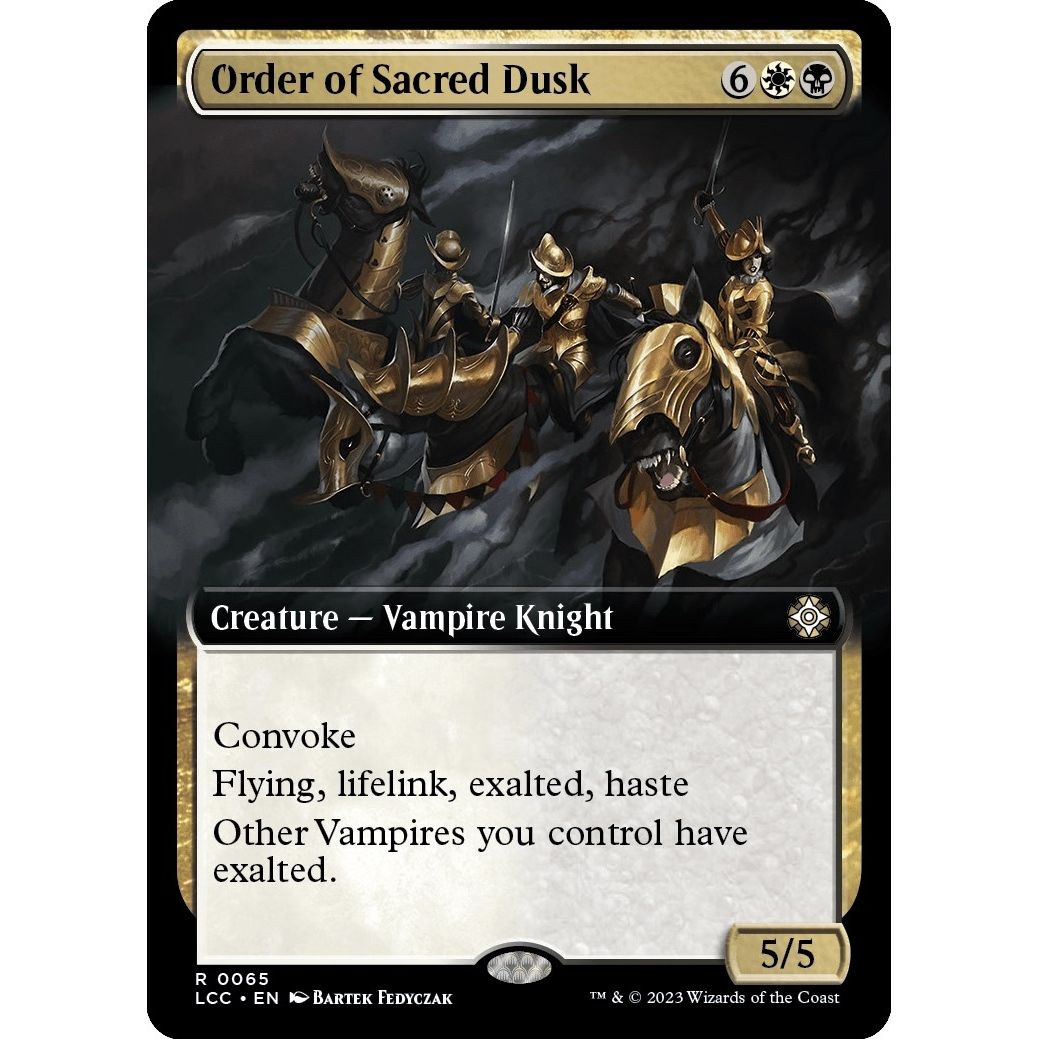 Image for Order of Sacred Dusk (Extended Art) (65) (LCC) - Magic: The Gathering