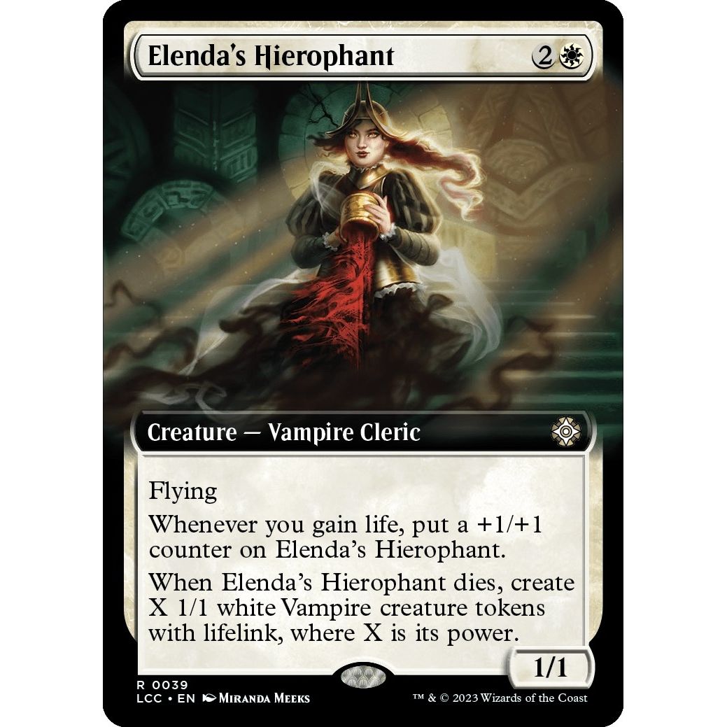 Image for Elenda's Hierophant (Extended Art) (39) (LCC) - Magic: The Gathering