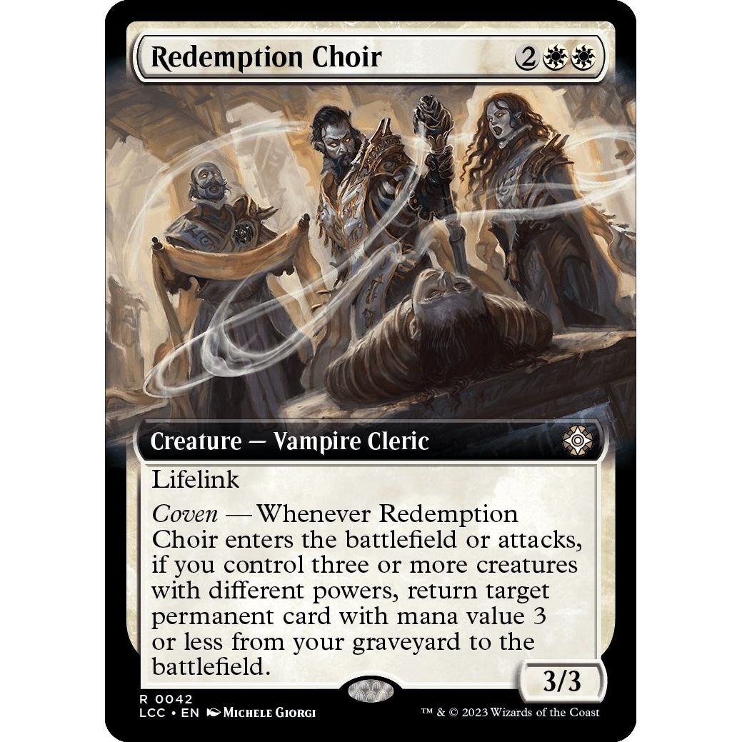 Image for Redemption Choir (Extended Art) (42) (LCC) - Magic: The Gathering