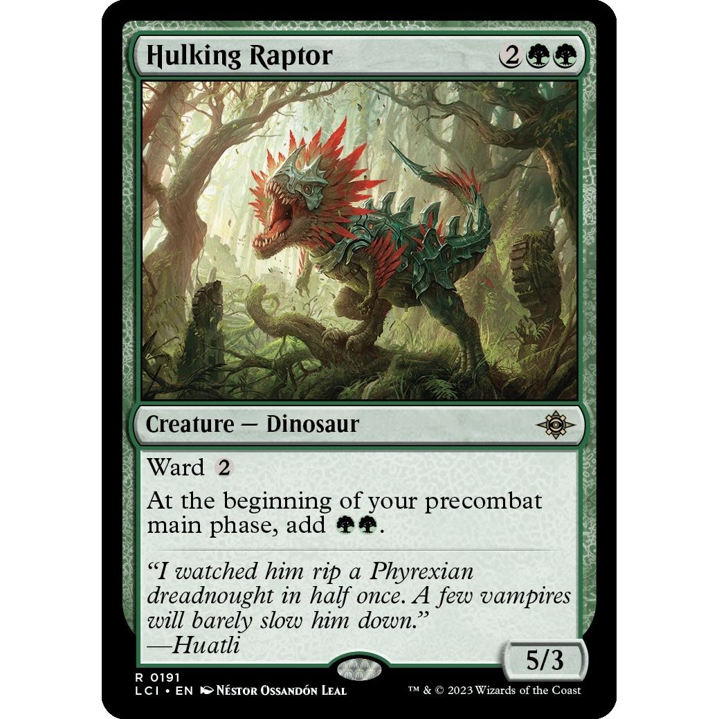 Image for Hulking Raptor (191) (LCI) - Magic: The Gathering