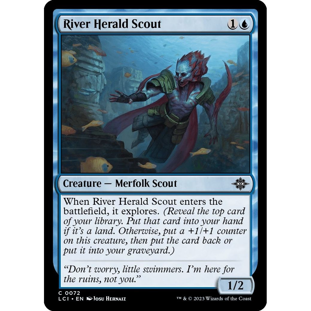 Image for River Herald Scout (72) (LCI) - Magic: The Gathering
