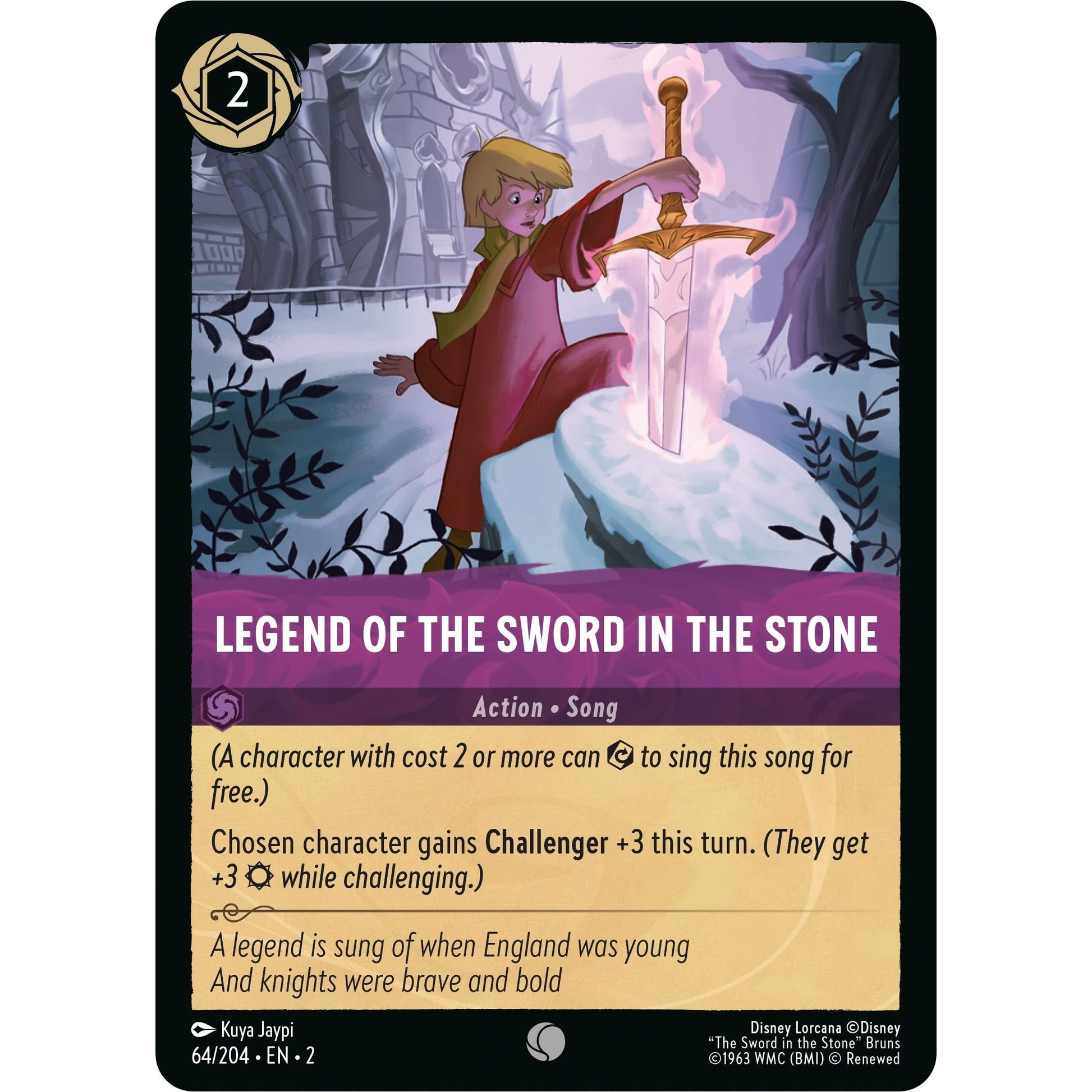 Image for Legend of the Sword in the Stone (64/204) (2) - Disney Lorcana