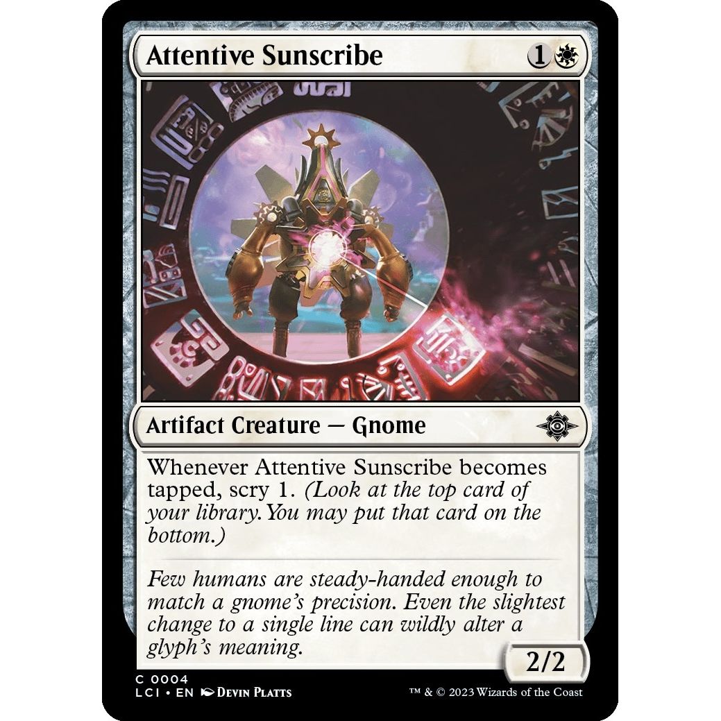 Image for Attentive Sunscribe (4) (LCI) - Magic: The Gathering