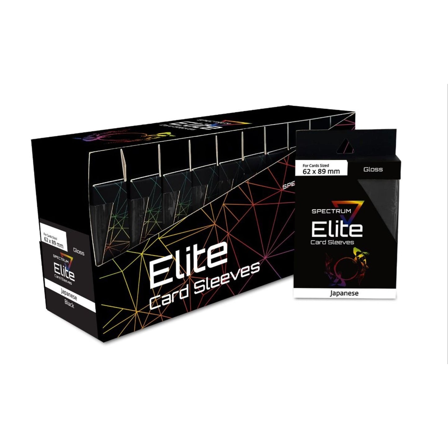 Image for BCW Elite2 Deck Guards - Glossy Small - Shelf Display (Black) - Card Sleeves