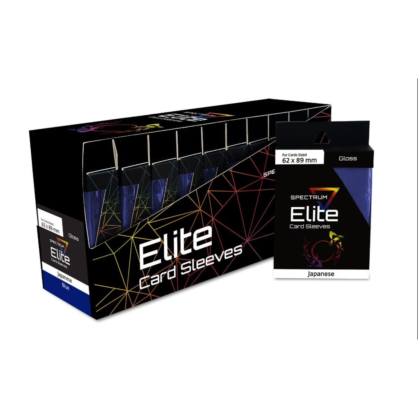 Image for BCW Elite2 Deck Guards - Glossy Small - Shelf Display (Blue) - Card Sleeves