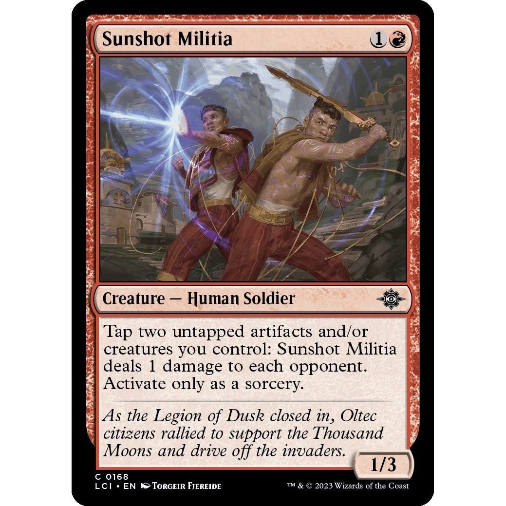 Image for Sunshot Militia (168) (LCI) - Magic: The Gathering