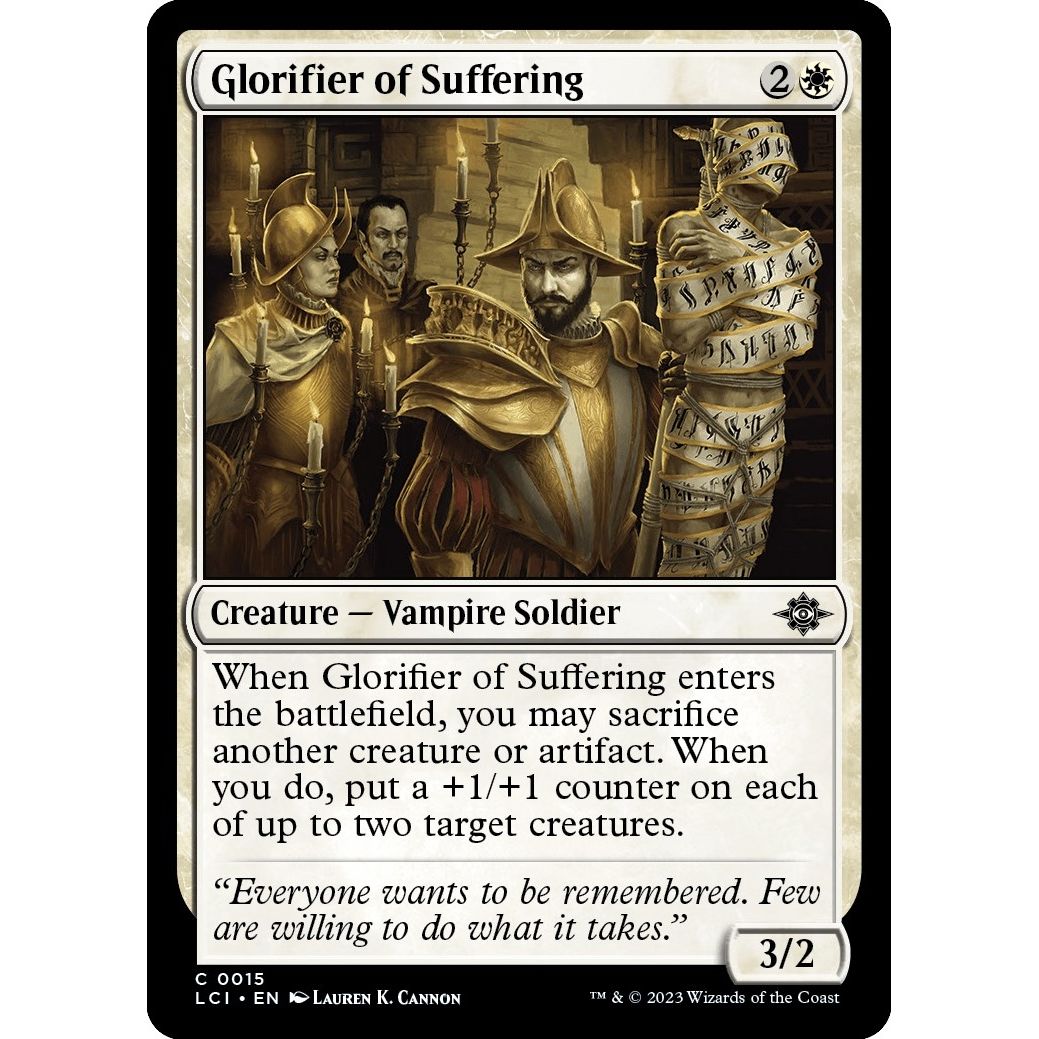 Image for Glorifier of Suffering (15) (LCI) - Magic: The Gathering