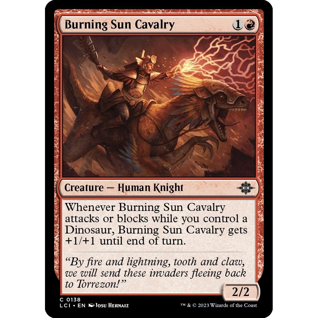 Image for Burning Sun Cavalry (138) (LCI) - Magic: The Gathering