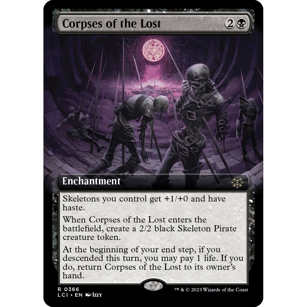 Image for Corpses of the Lost (Extended Art) (366) (LCI) - Magic: The Gathering