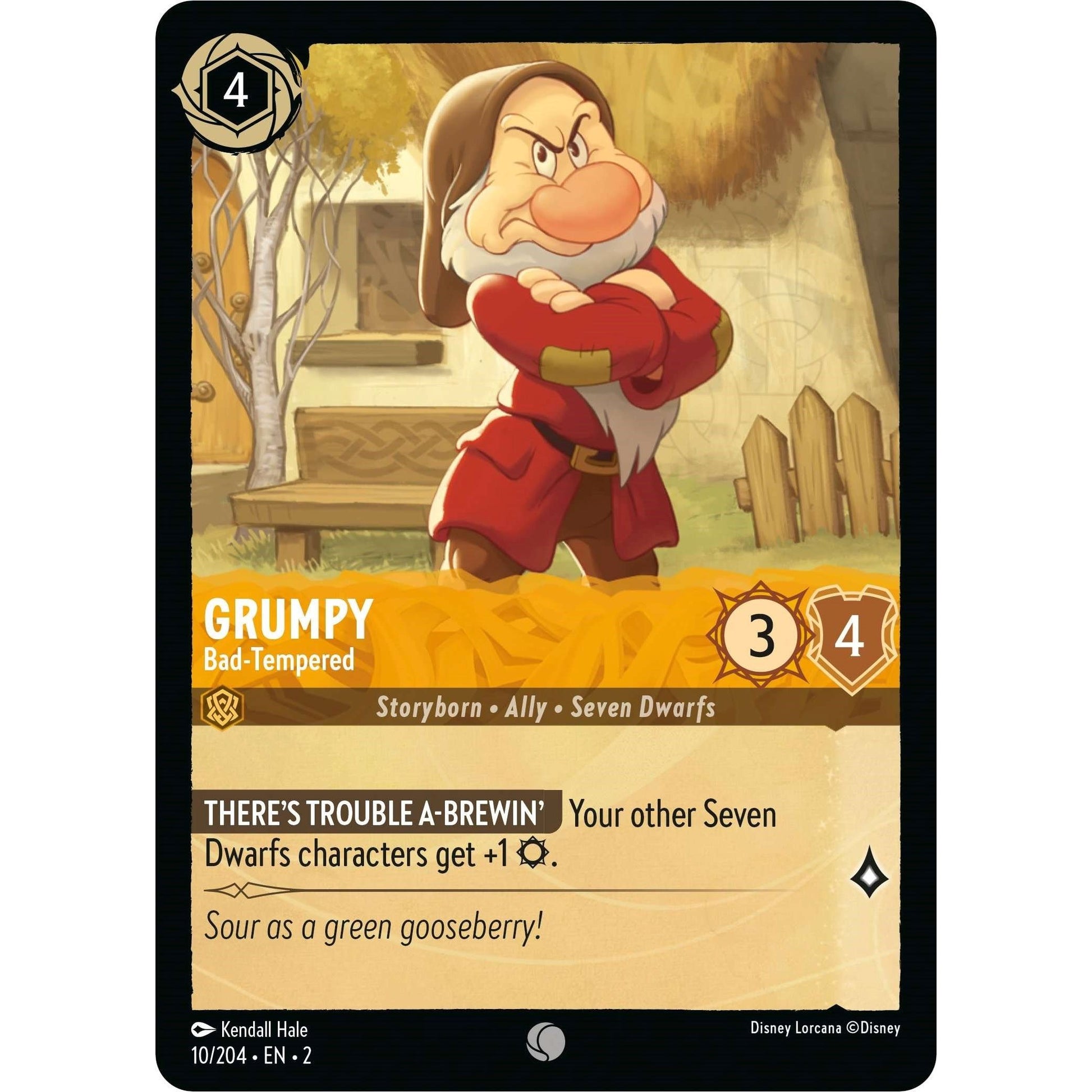 Image for Grumpy - Bad-Tempered (10/204) (2) - Disney Lorcana