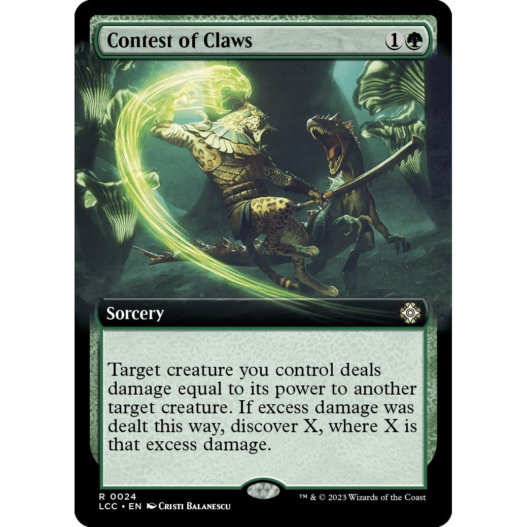 Image for Contest of Claws (Extended Art) (24) (LCC) - Magic: The Gathering