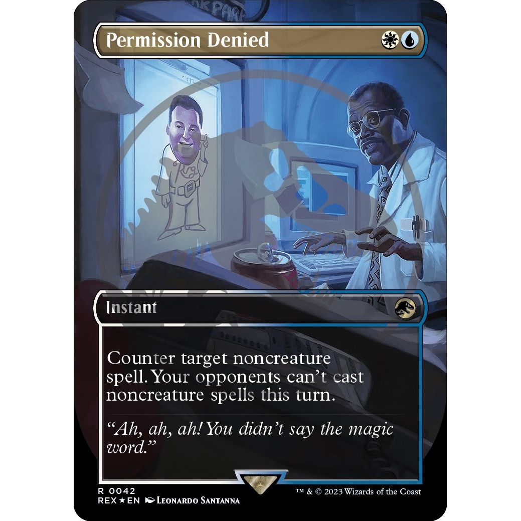 Image for Permission Denied (Borderless) (Emblem) (42) (REX) - Magic: The Gathering